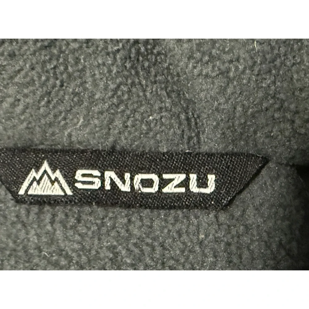 Snozu Toddler Boys 3T Grey Neon Green Navy Blue Down Fill Hooded Puffer Jacket